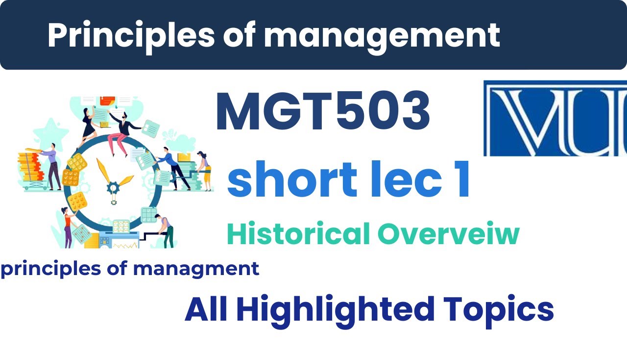 mgt503 short lecture 1  | concept | highlighted mcqs | short | long