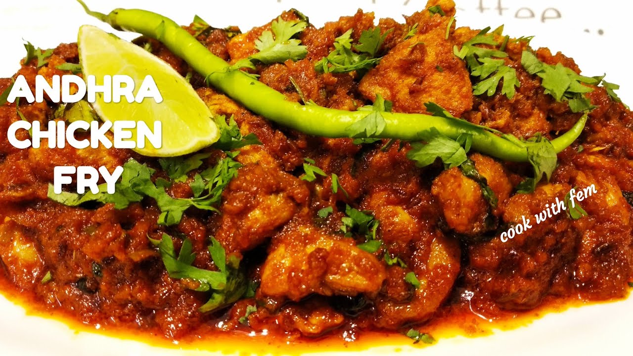 Andhra Chicken Fry || आंध्र चिकन फ्राई || Simple & Best Recipe For Bachelors & Beginners EnglSubs
