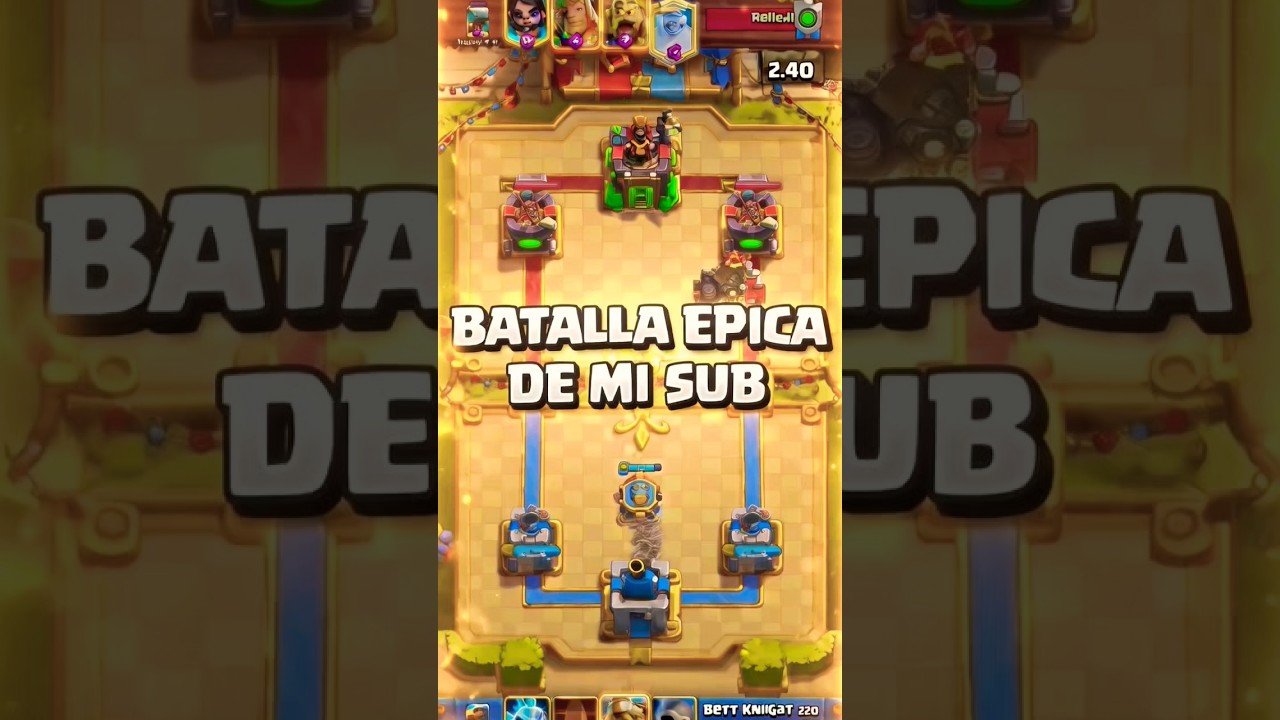 Increible REMONTADA de mi SUB en esta partida💪 #clashroyale #jugadaincreible #mazoaleatorio