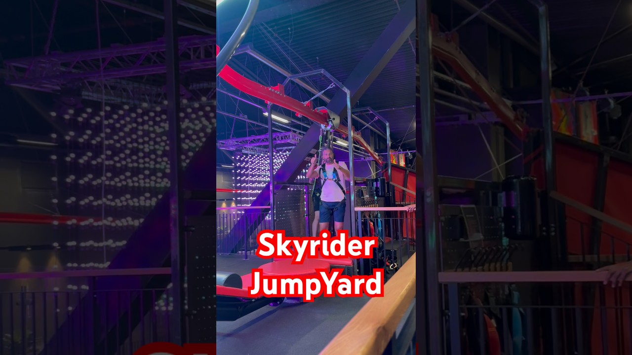 Skyrider på JumpYard 105 kilo 192 cm den klarade maxgränsen ! 