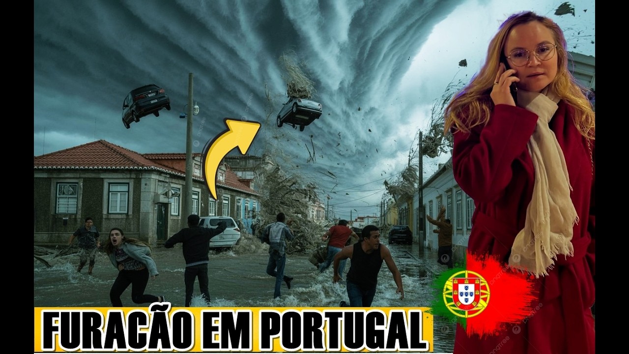 FOMOS PEGOS PELO FURAÇÃO KRYSTIN ,TEMPESTADE  DEVASTA TODA PORTUGAL   (DEVASTADOR )