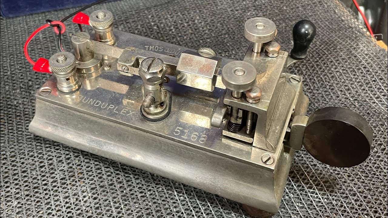 Dunduplex semi auto telegraph key. QOD6 ダンデュープレックスキー　和文電信（動作、運用編）
