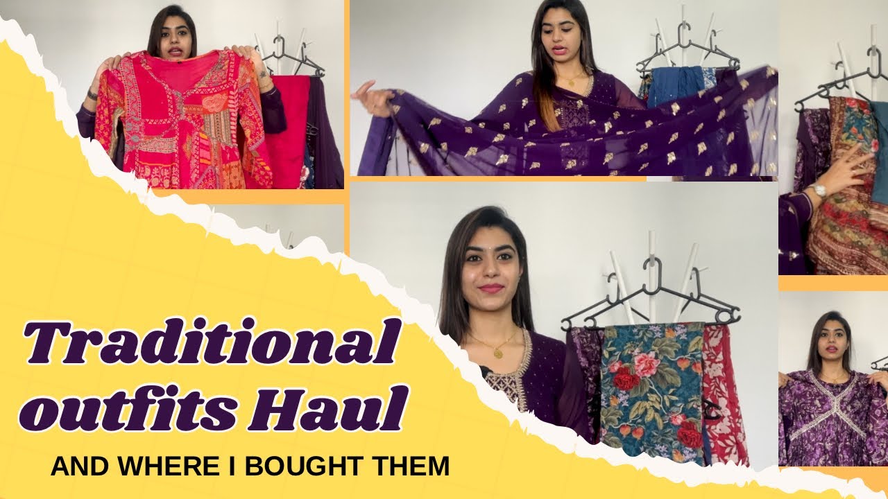 Traditional Outfits + Earrings Haul | Arpitha Abhishek