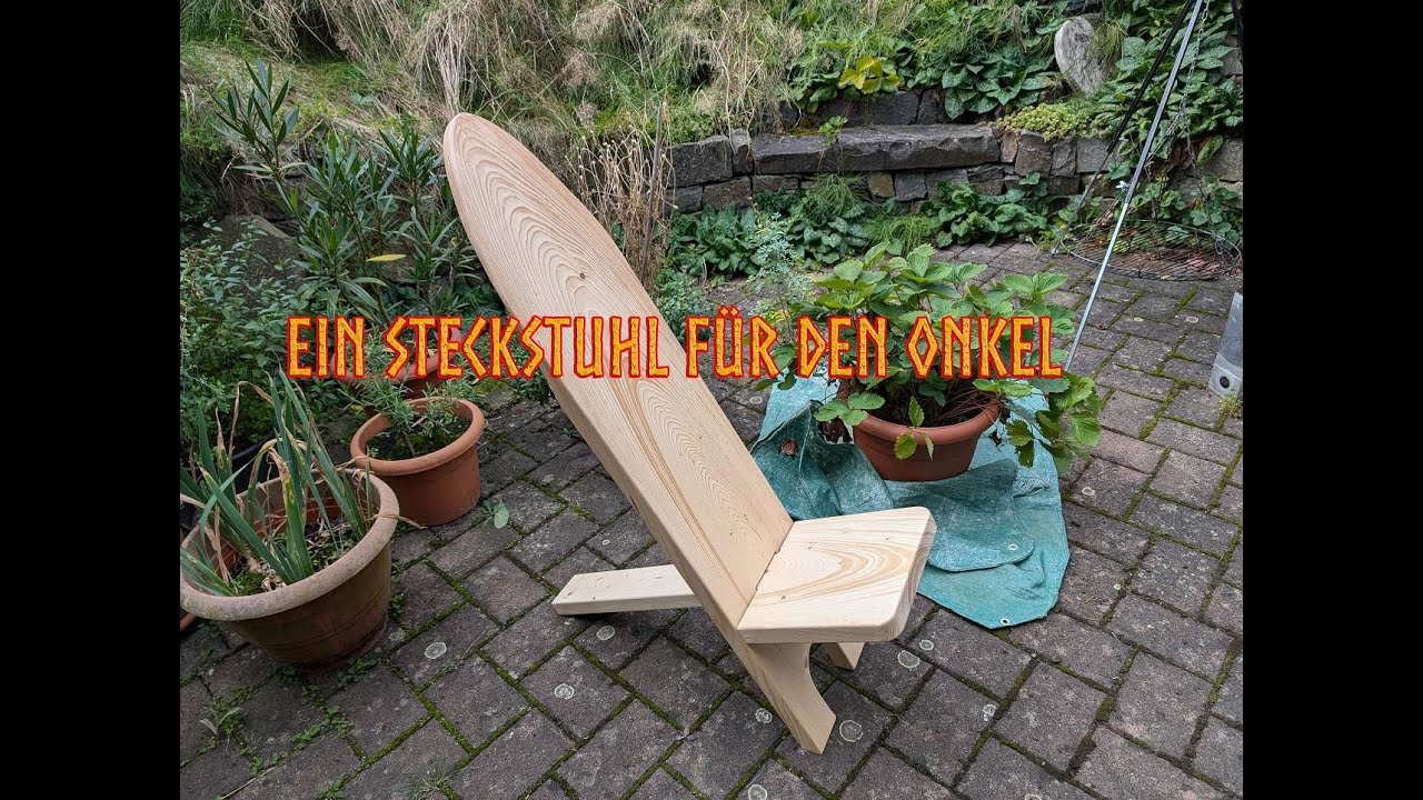 Ein Steckstuhl für den Onkel Eifel - Bauanleitung mit Maßen - Ein Stuhl wie in Valheim