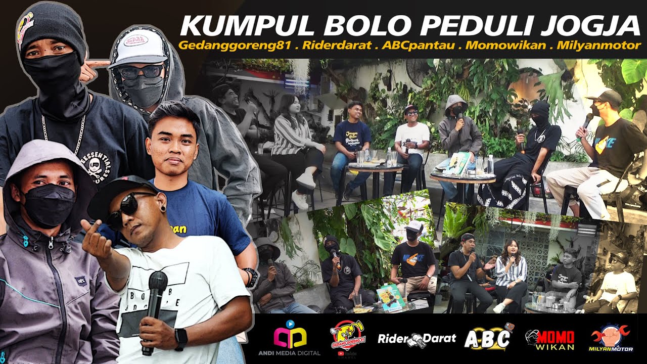 KUMPUL BOLO PEDULI JOGJA. Gedang goreng 81, Rider darat, ABC Pantau, Momo Wikan, Milyan Motor