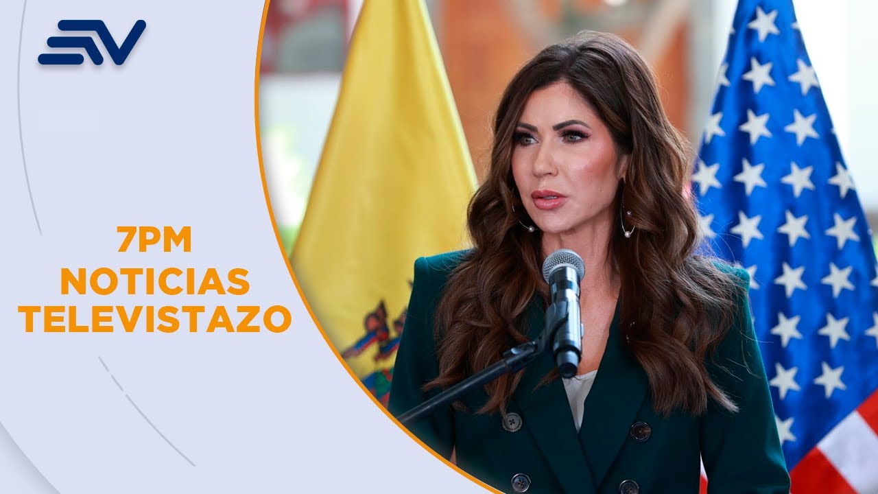 Kristi Noem, secretar&iacute;a de seguridad de EE. UU., visita bases militares en Ecuador | Televistazo