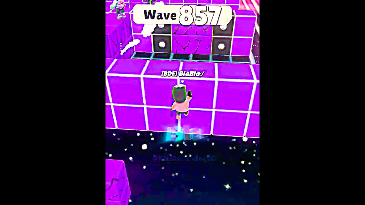Stumble Guys Block Dash Endless monke save at Wave 850+🥶🔥 #stumbleguys