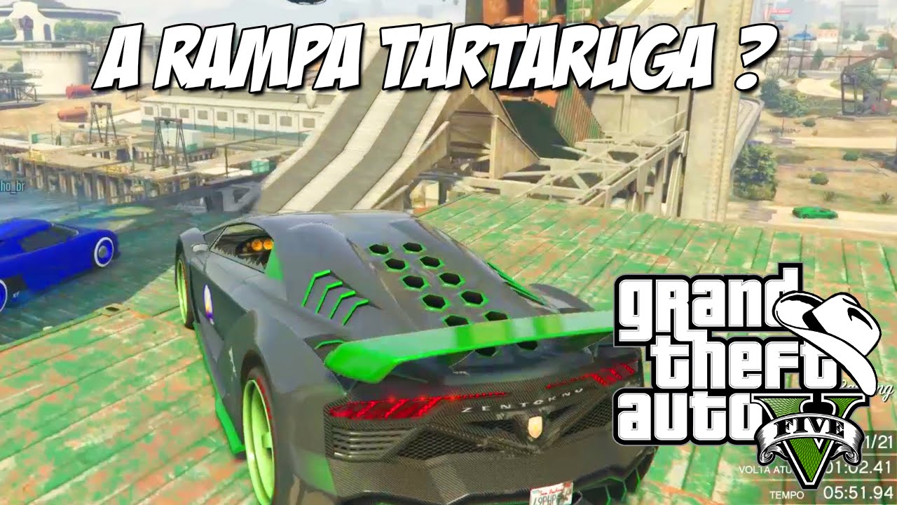 GTA 5 Online (PS4) - Turtle Slide: A corrida do ADDER xD