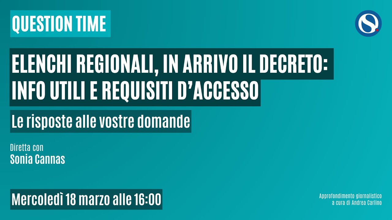Elenchi regionali per il ruolo docenti, in arrivo il decreto: info e requisiti d’accesso