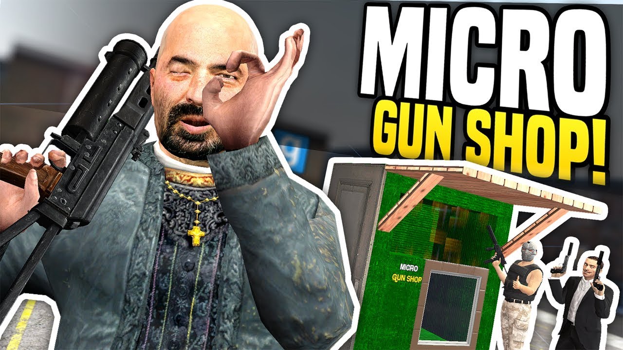 WORLDS SMALLEST GUN SHOP - Gmod DarkRP | Micro Gun Shop!