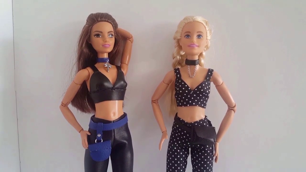 pantalón y sujetador para barbie