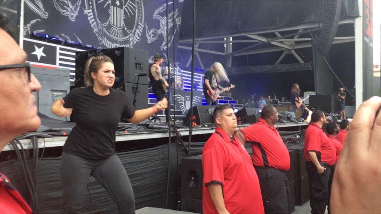 Passionate Sign Language Interpreter At Rock Gig