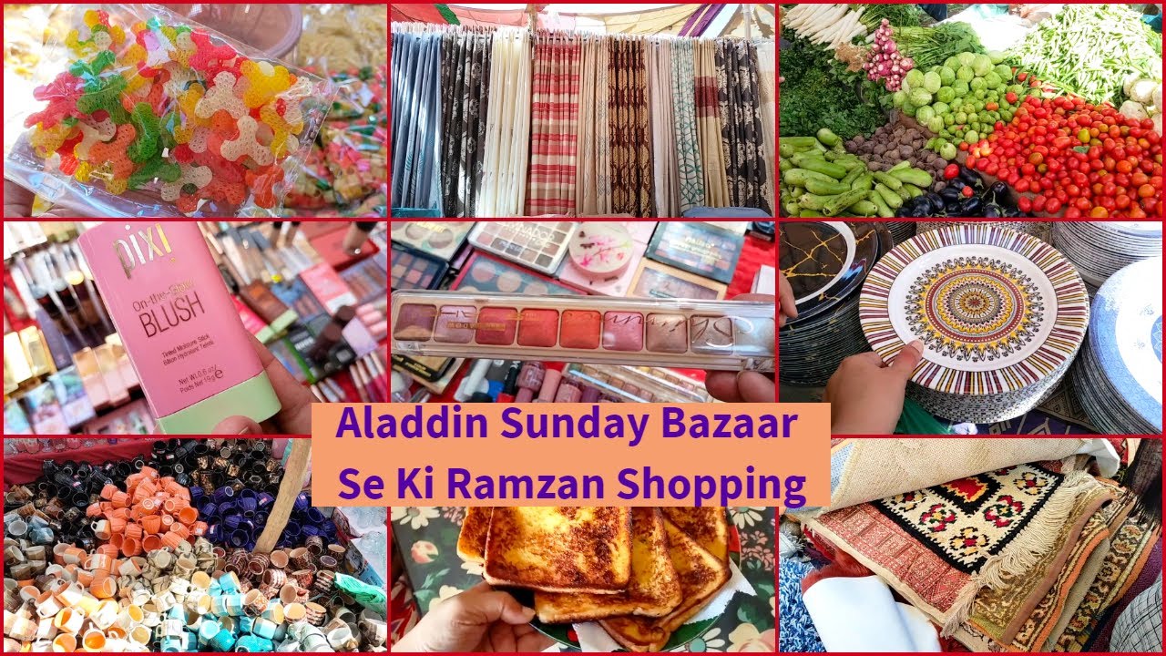 Sunday Bazaar Se Bhi Ramzan Ki Shopping Kar Li 😍 Ye log Camera dekhte hi paise barha dete hain