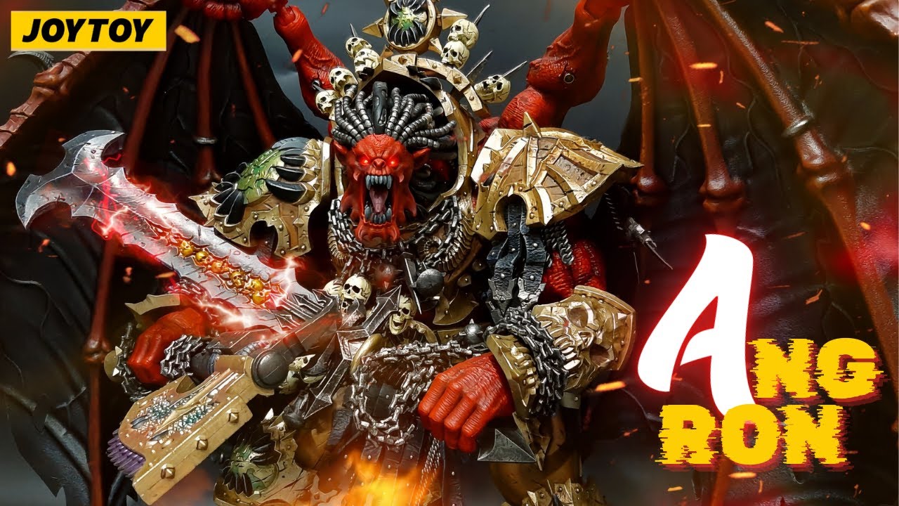 Unboxing  Daemon Angron Joytoy Warhammer 40K - Primarch World Eaters
