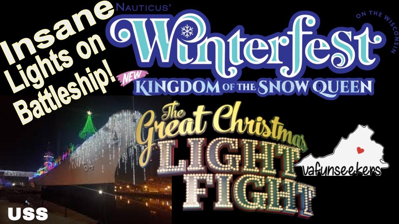 Исследование фестиваля Winterfest на борту USS Wisconsin | Участник Great American Light Fight