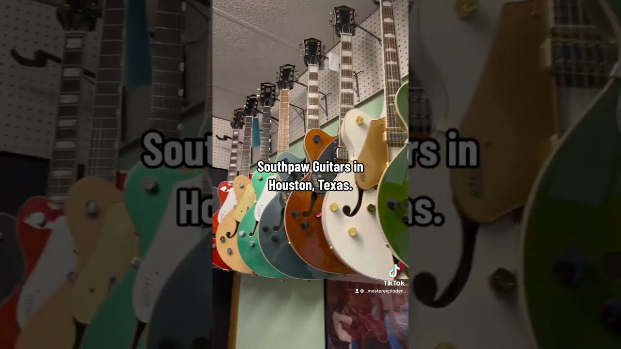 I went to the world's largest LEFT-HANDED guitar store | Southpaw Guitars