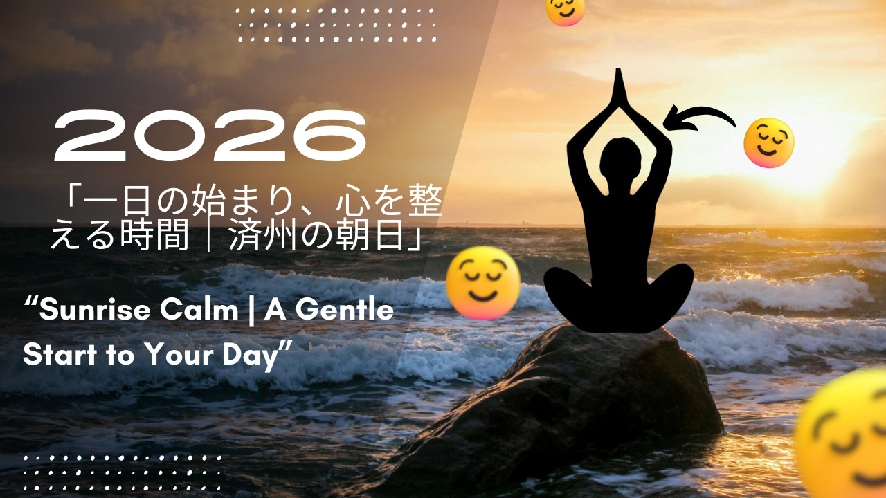 「一日の始まり、心を整える時間｜済州の朝日」 “Sunrise Calm | A Gentle Start to Your Day”