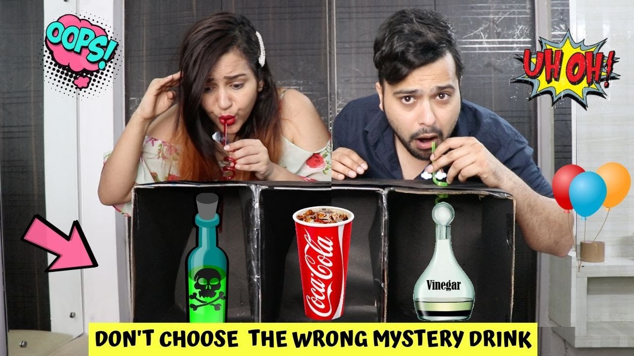 Don't Choose the WRONG Mystery DRINK CHALLENGE !!