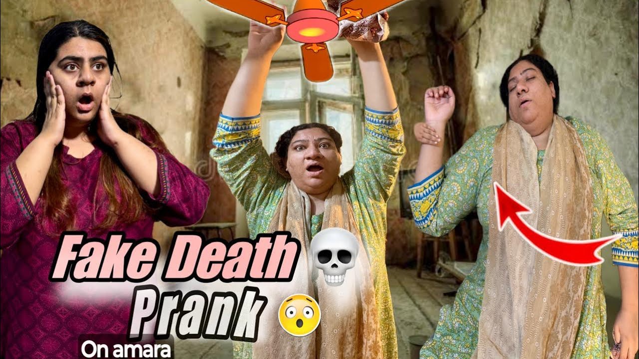 Fake Death prank On Amara 💀| Amara Ke Sth kiya prank😅 | Fan Clean Hogya 🥳