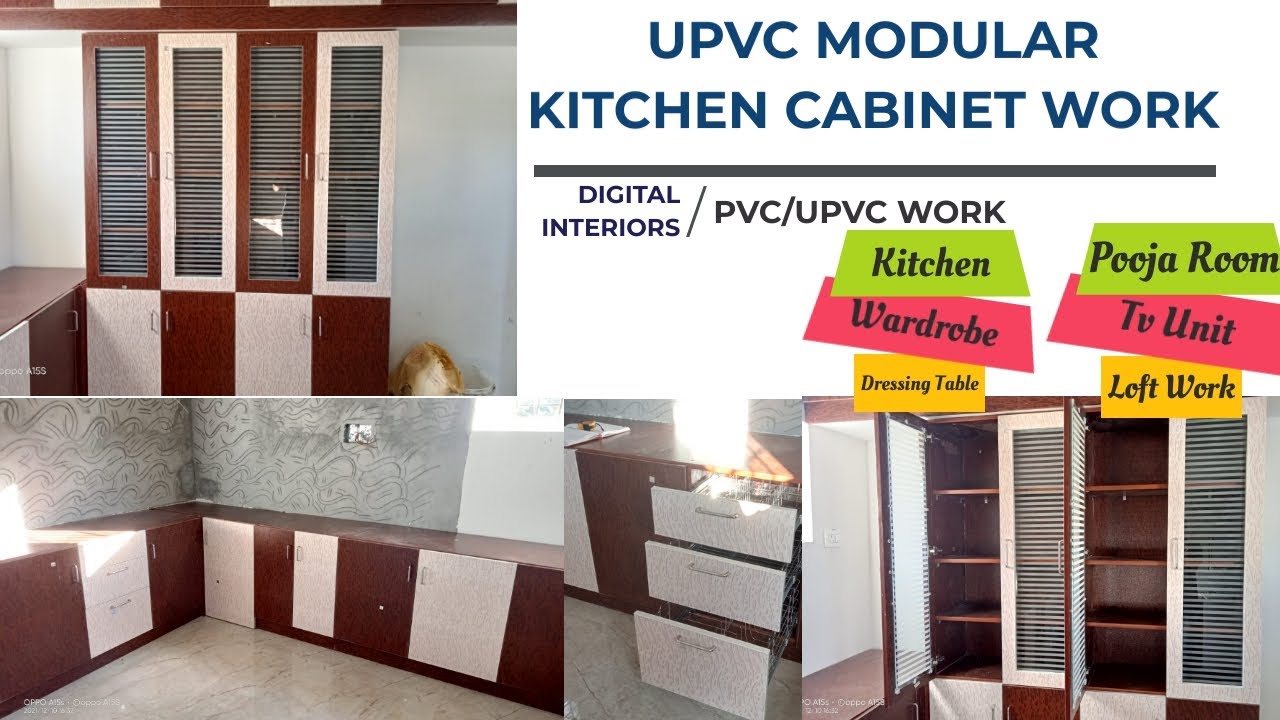 UPVC Modular kitchen cabinets Work| Wardrobe | tv unit | #hosur #upvcinterior #jomsonupvcbrand .