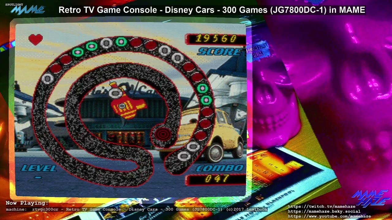 Retro TV Game Console - Disney Cars - 300 Games (JG7800DC-1) - Cars PuzzLoop knock-off
