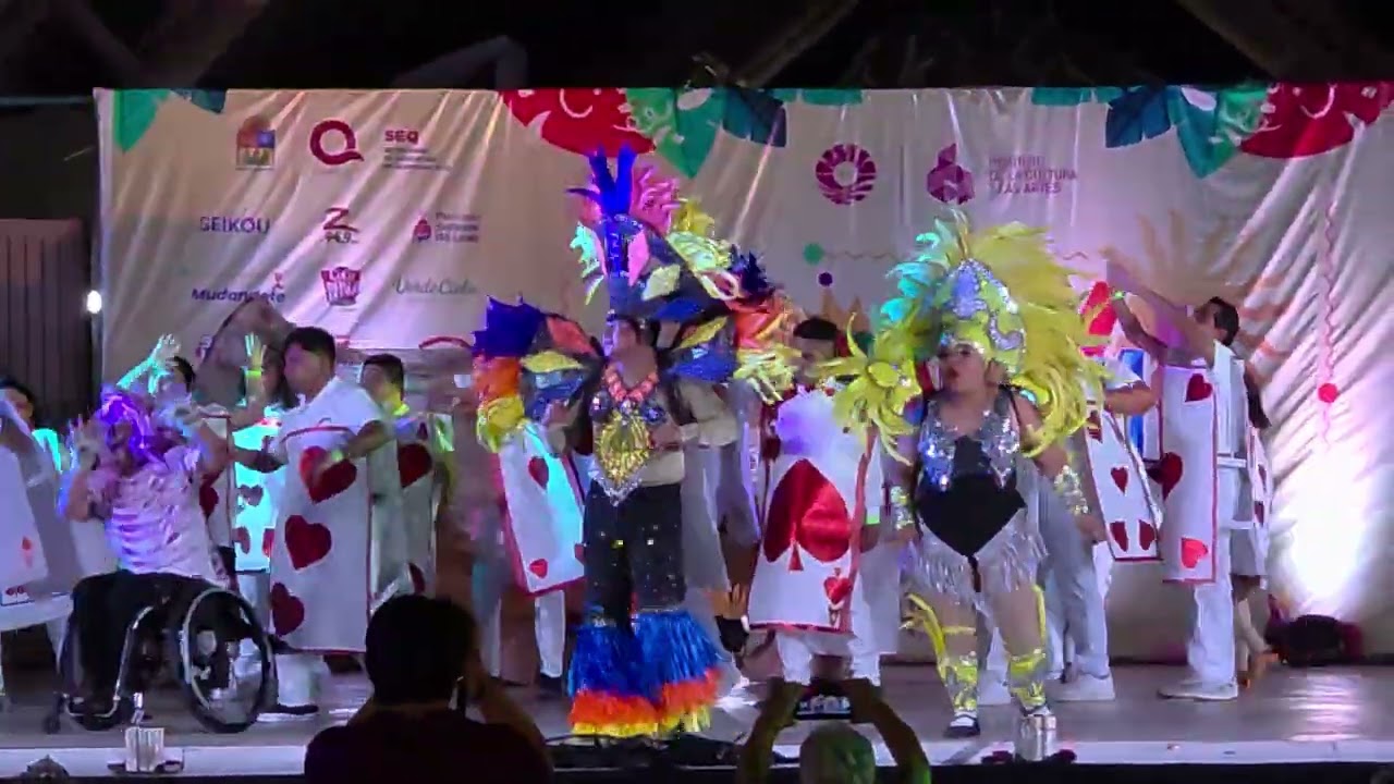 Ko'ox ook'ot- Carnaval Cancún 2026, comparsa reyes discapacidad.