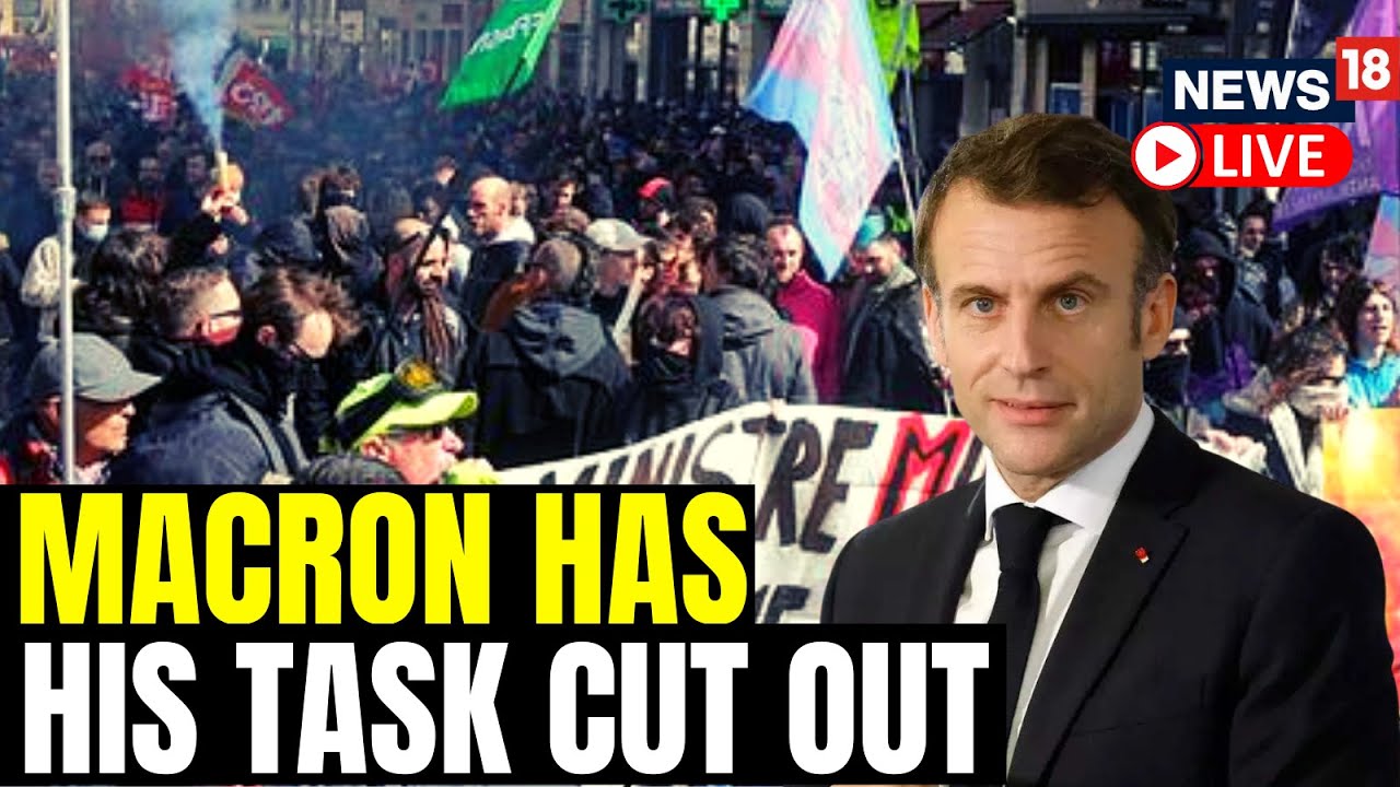 Macron Vows Govt Action Plan In Next 100 Days To Appease Anger Over Pension Reform | France Protest