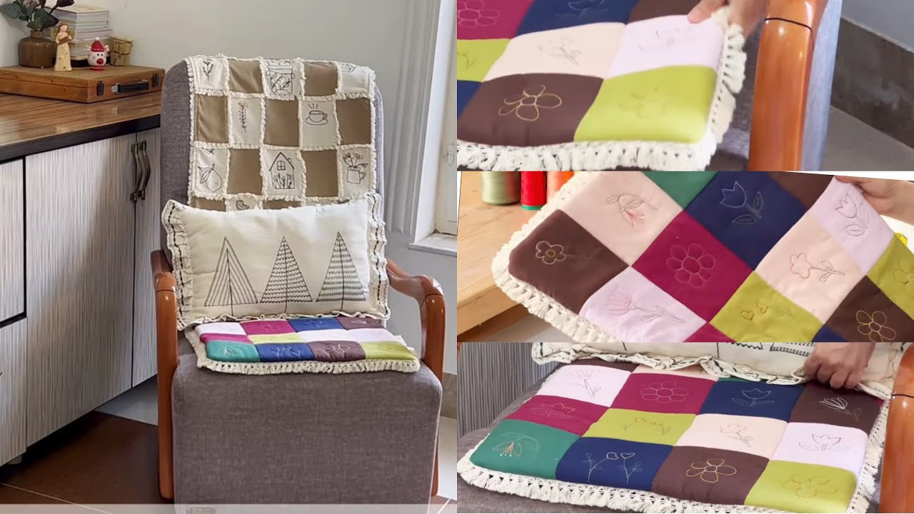 A Brilliant Idea Using Fabric Scraps | Sewing a Beautiful Sofa Mat