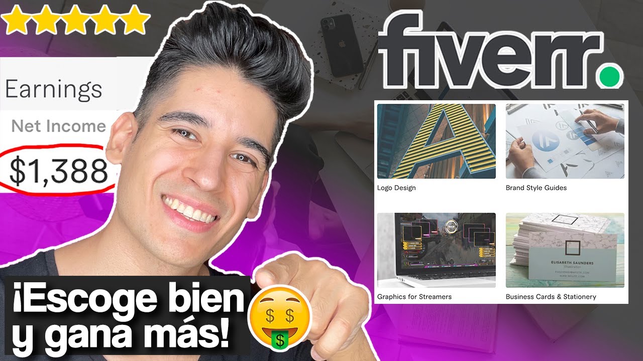 ¿Qué servicios venden más en #Fiverr? 🤑 Cómo escoger tu nicho