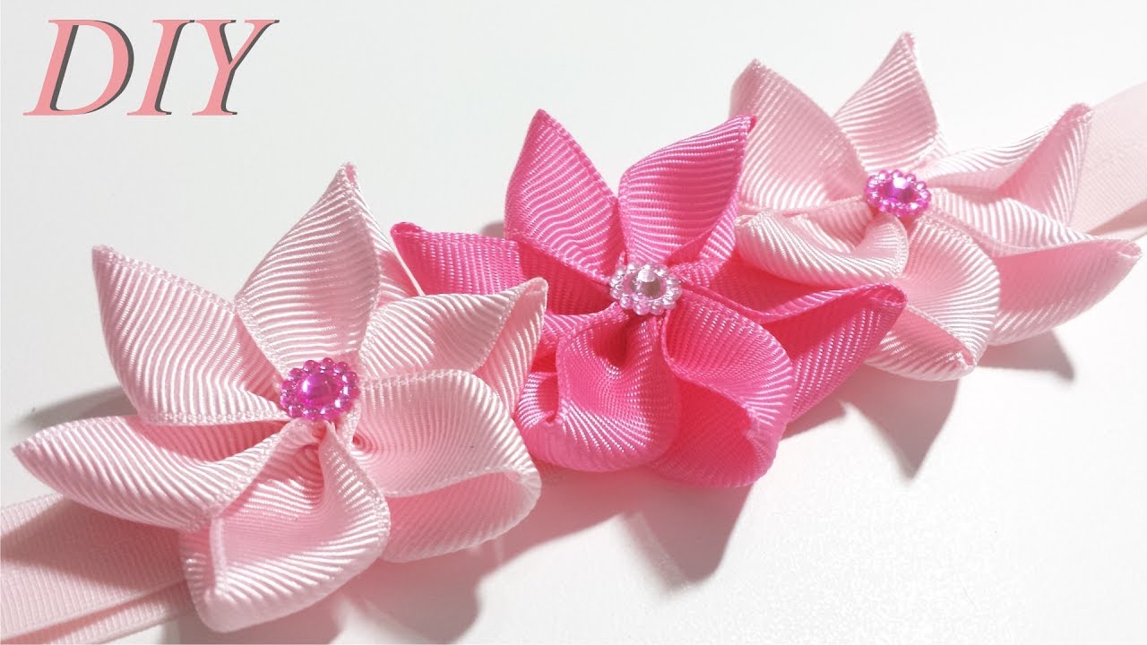 Como Hacer Lazos 🎀 DIY #128 Cintillo para Bebes  Tutorial
