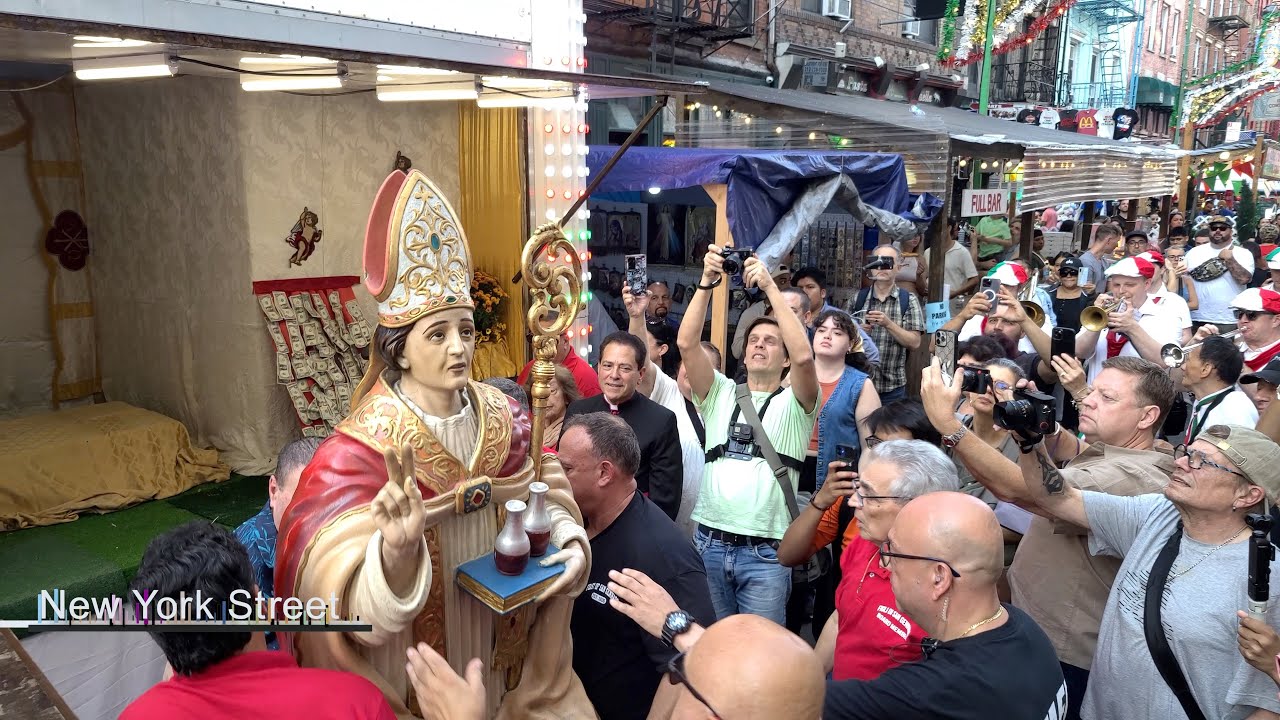 The Feast Of San Gennaro Blessing of the Stands NYC September 12 2024
