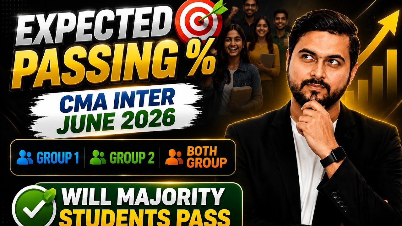 Expected Passing % CMA Inter Result June 2026 ?