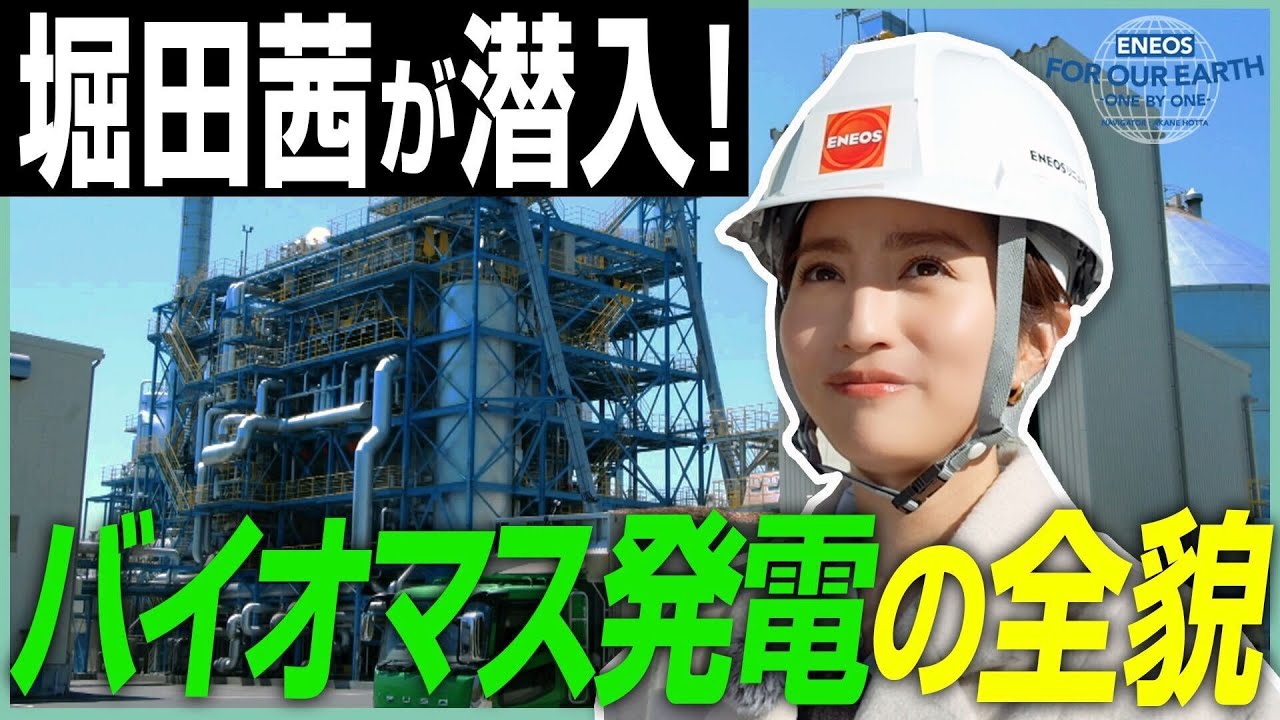 堀田茜が取材！話題のバイオマス発電って何？《 ENEOS FOR OUR EARTH -ONE BY ONE- 》