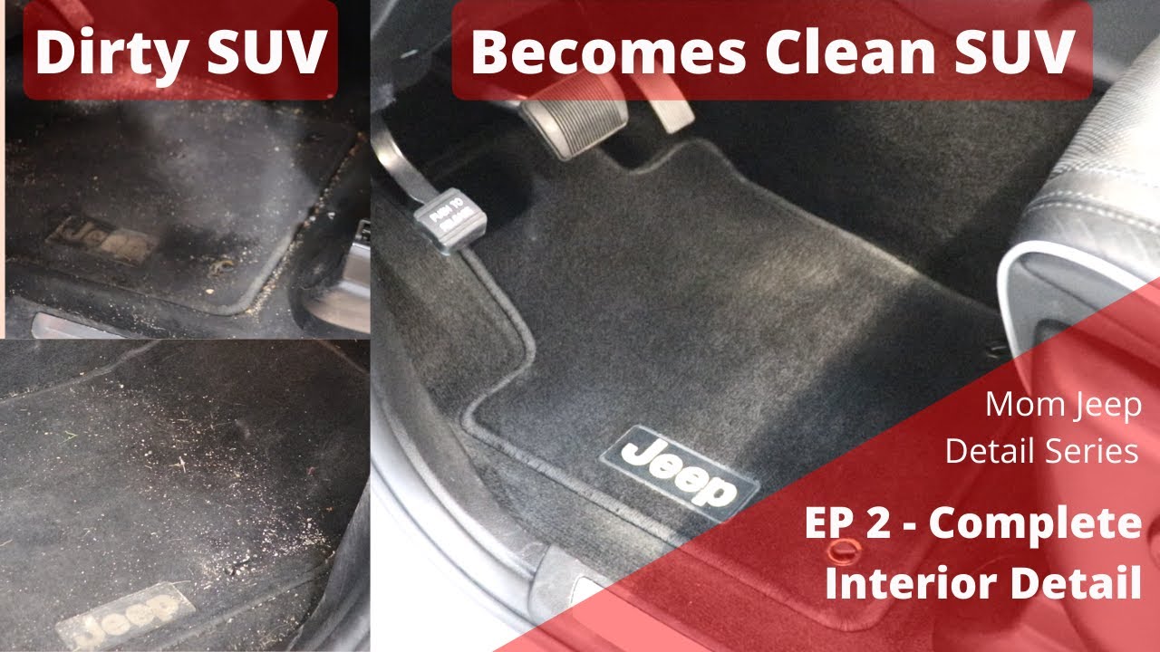 From Dirty To Clean Jeep Interior Detailing Transformation