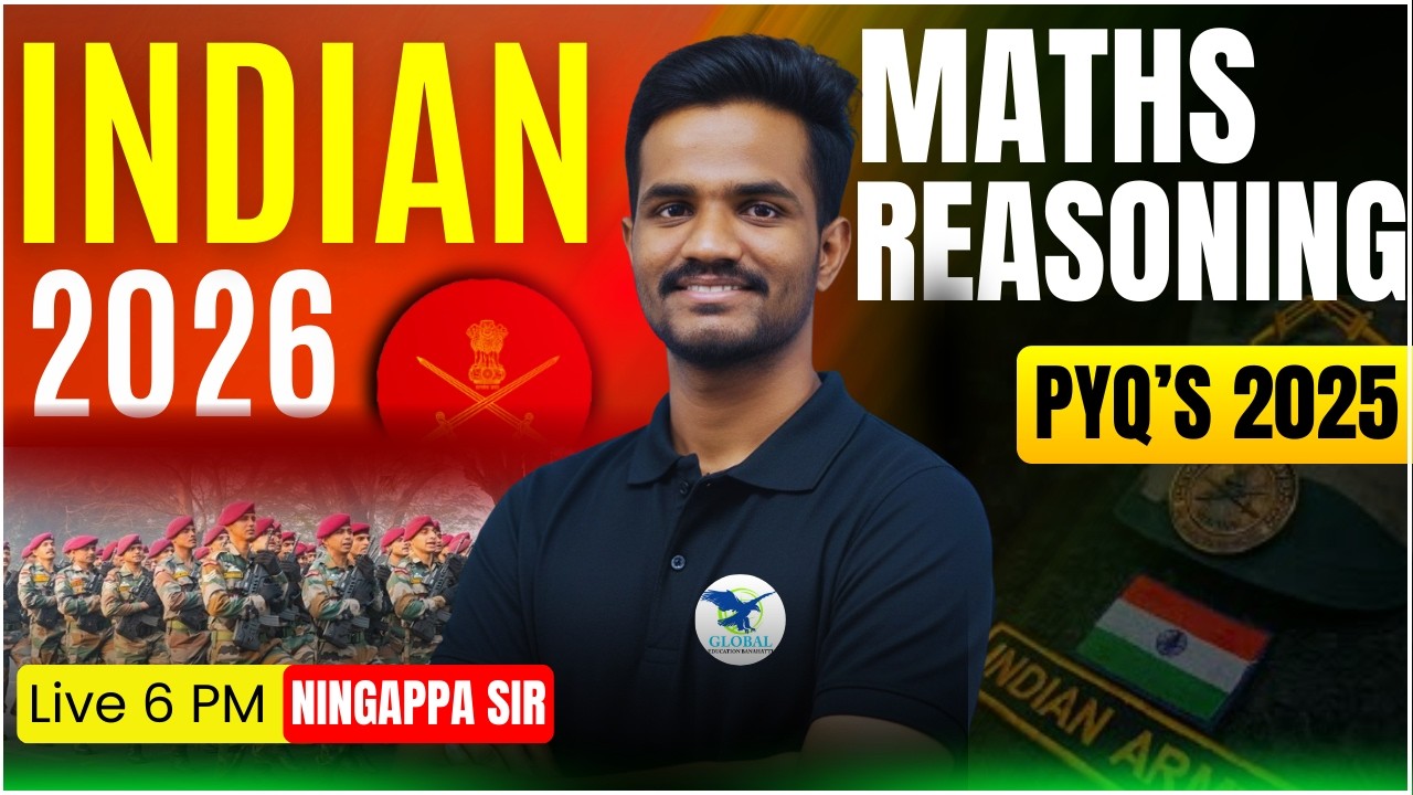 Agniveer Army 2026 || Maths And Reasoning Class in Kannada || By Ningappa Sir