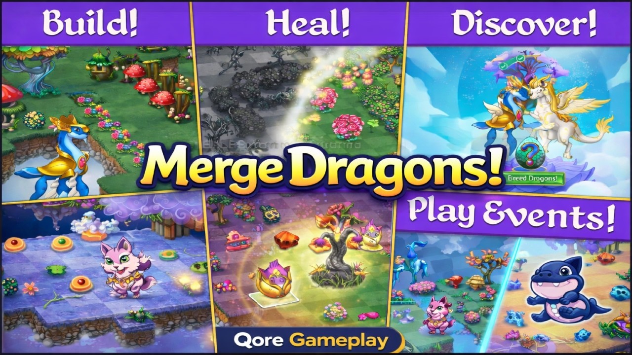 Merge Dragons! | Magical Merge Puzzle, Dragons & Fantasy Gameplay (Android/iOS)