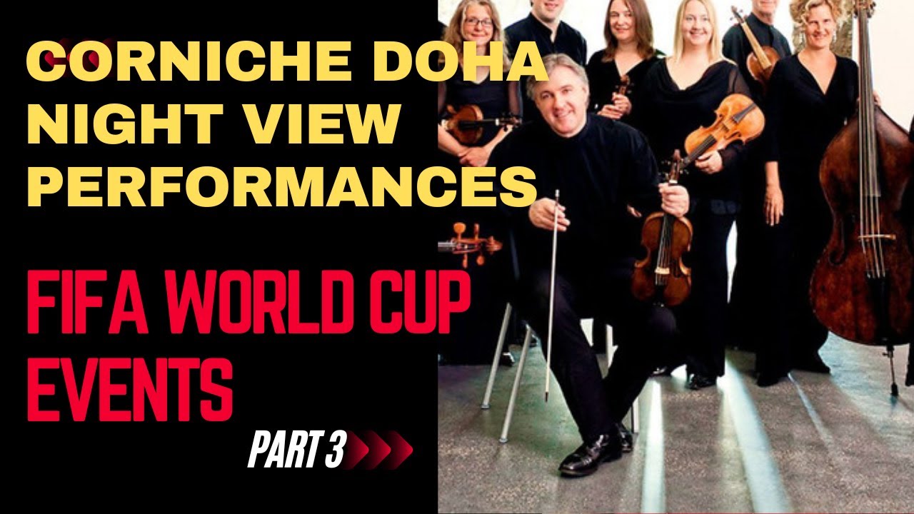Music Instruments and night dance performance at corniche in doha|vlog|Fifa world cup events part3👌