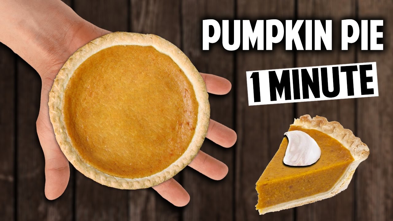 1 Minute PUMPKIN PIE!