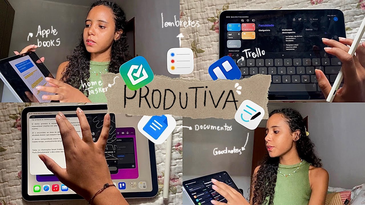 COMO O IPAD MELHOROU MINHA PRODUTIVIDADE + APPS QUE USO PARA AJUDAR NISSO