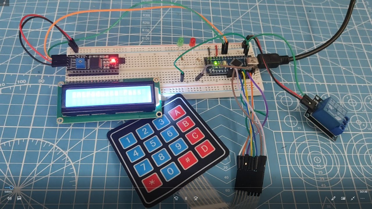 🔐CERRADURA ELECTRONICA con ARDUINO 😲😍💖 nano, cerradura con teclado y pantalla lcd