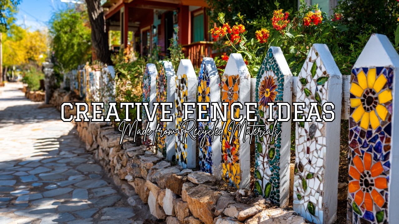 🌿♻️ Creative Small Fence Ideas | Recycled Materials for Gardens & Outdoor Spaces 🏡✨