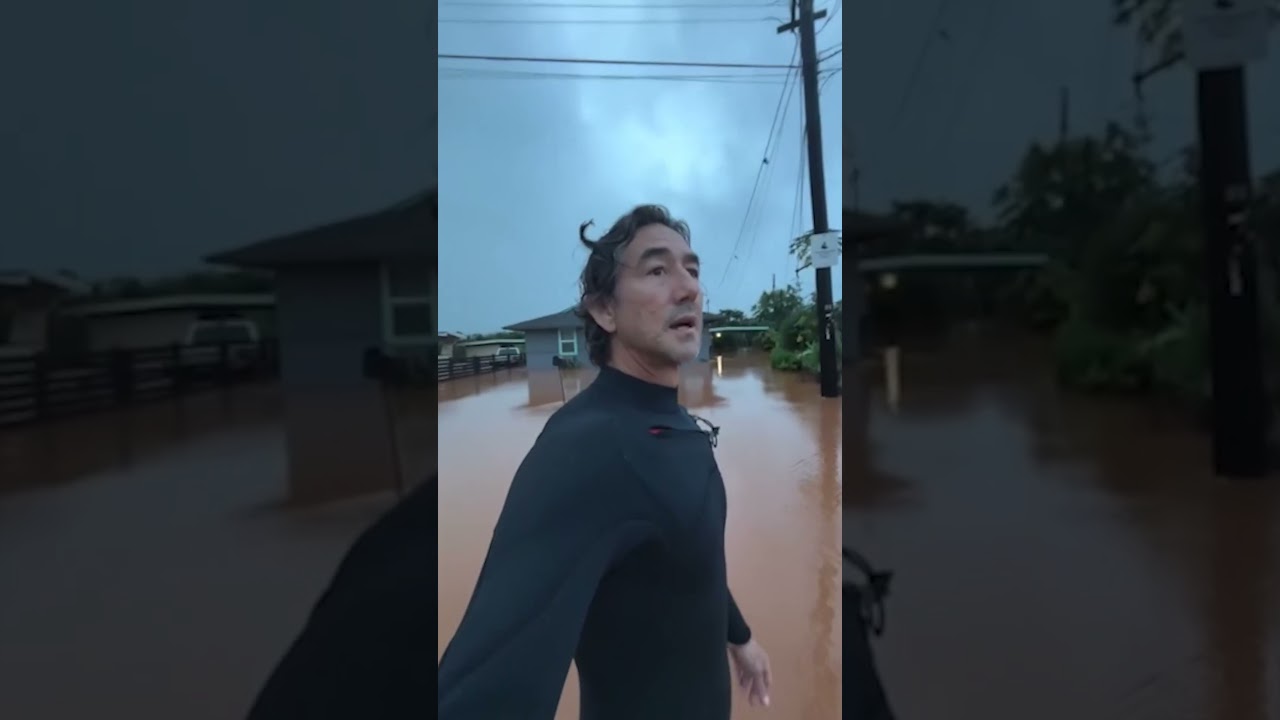 120-Year-Old Dam in Oahu About to Burst as Residents Experience Worst Flooding in 20 Years #shorts