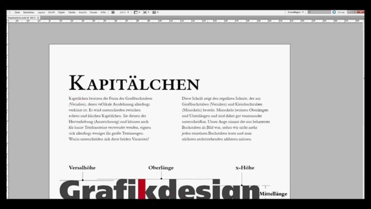 Typografie f&uuml;r Grafikdesigner: Kapit&auml;lchen