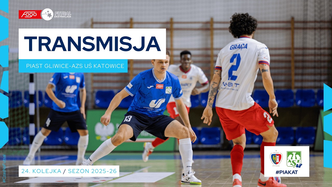 PIAST GLIWICE-AZS UŚ KATOWICE| NA ŻYWO | 24. KOLEJKA 2025/26