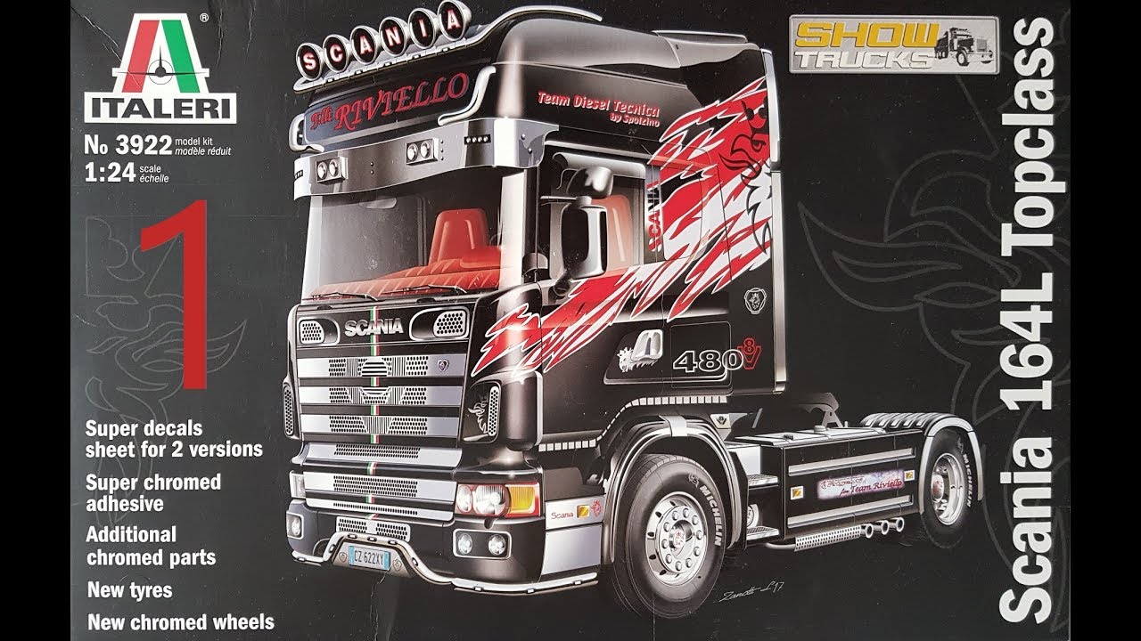 Scania 164L Topclass Italeri No.3922 1:24 - Odcinek 1 - Unboxing/Rozpakowanie