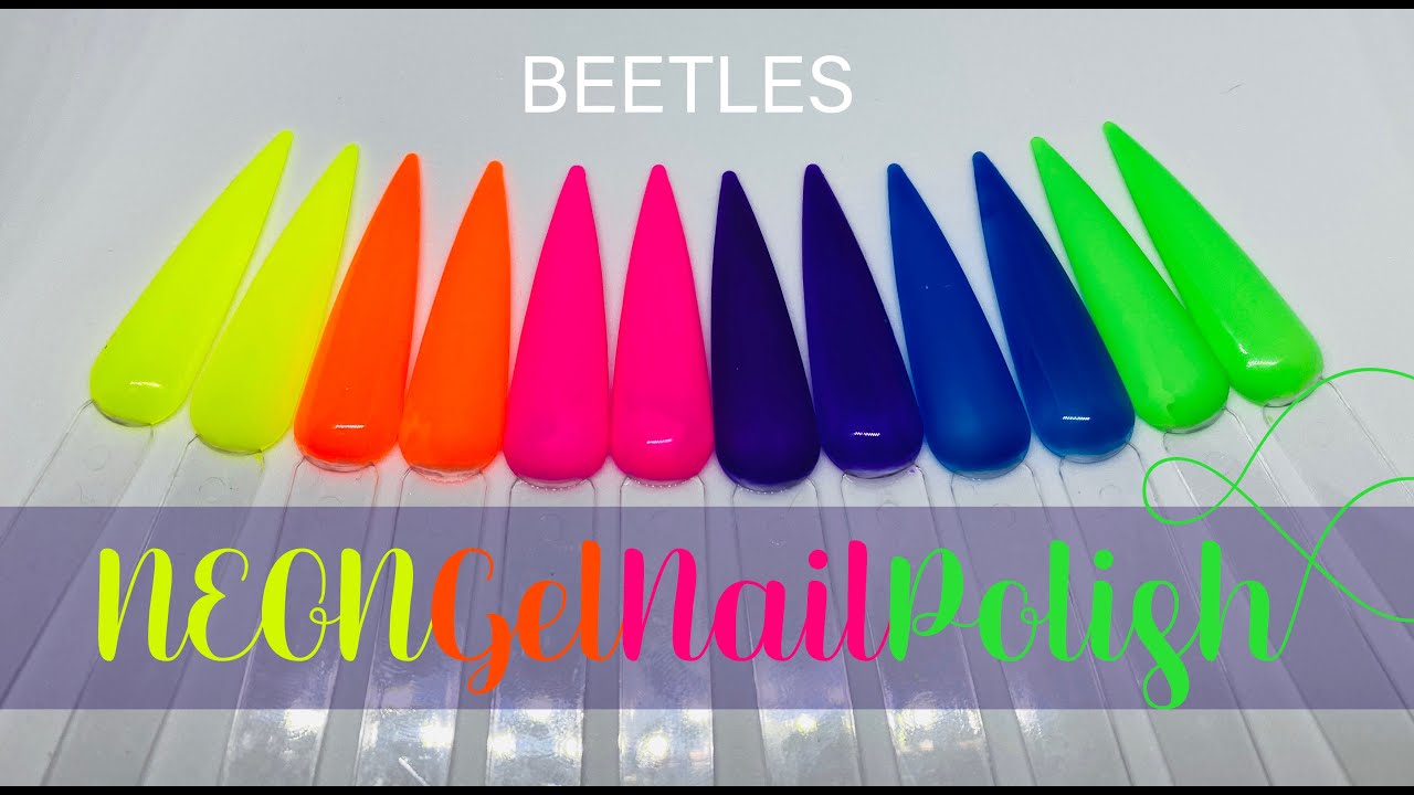 Swatching Beetles Neon Gel Polish
