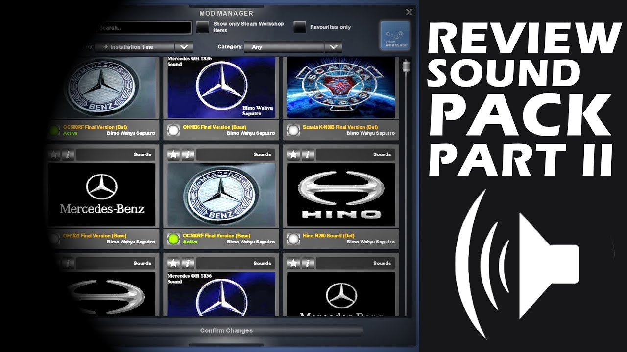 Review Mod SOUNDPACK PART II, Free Mods | ETS2 Mod Indonesia