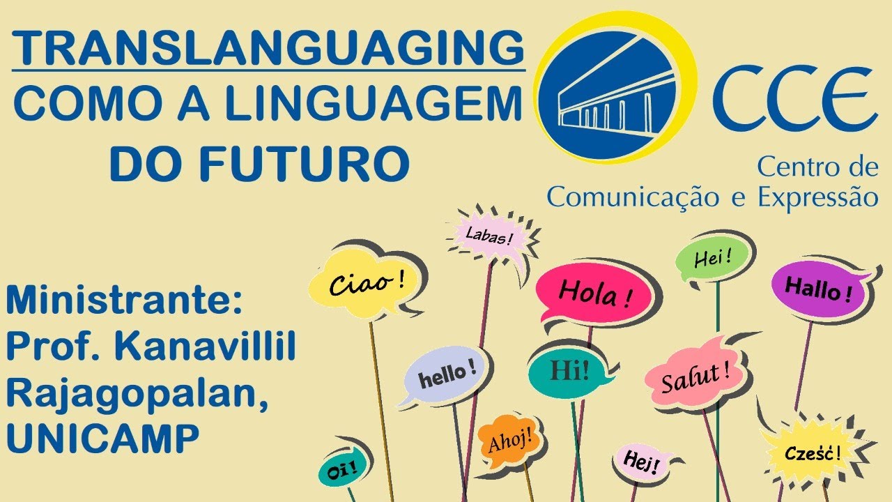 Aula inaugural do CCE-UFSC, com o Prof. Kanavillil Rajagopalan (Rajan), da Unicamp