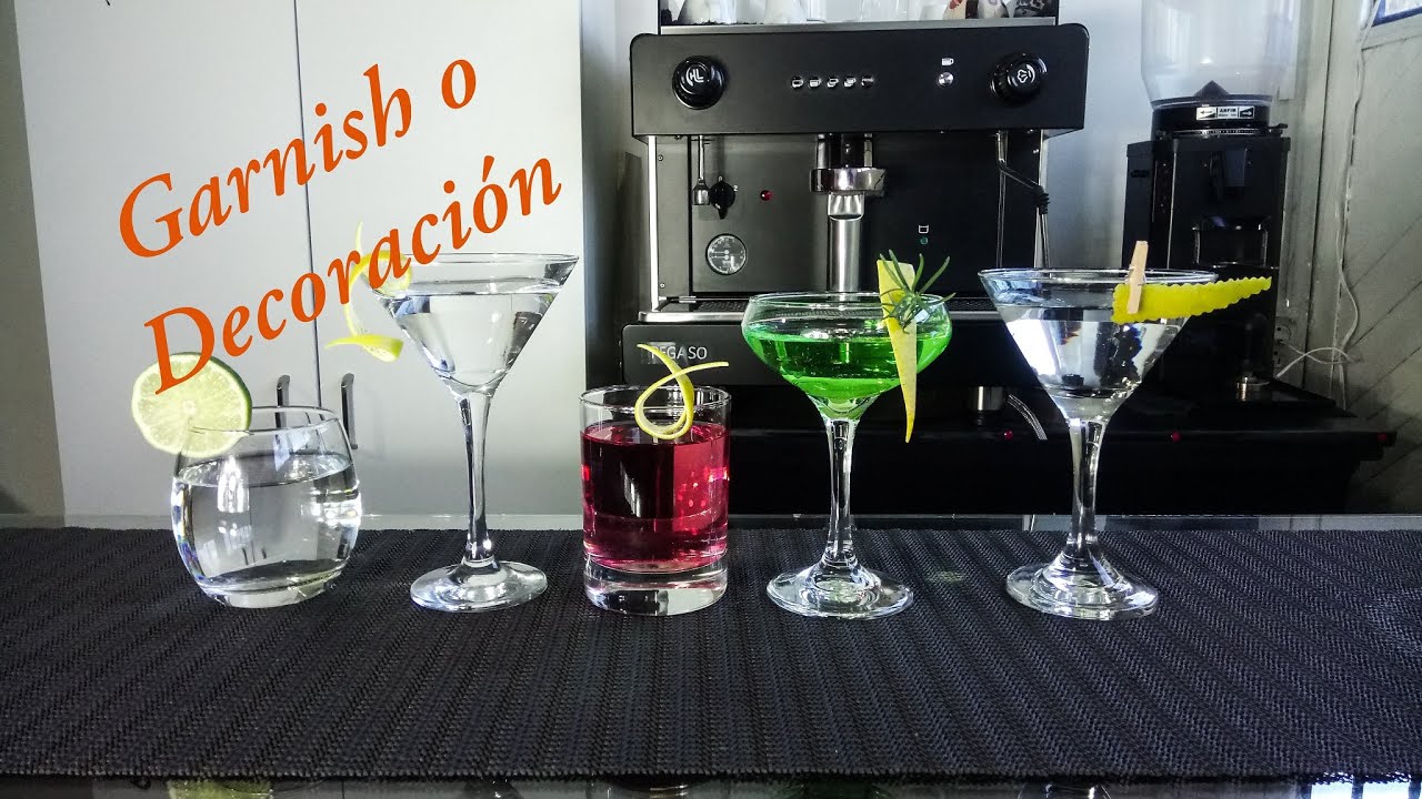Garnish o Decoración De Cócteles / Corte de Frutas / Coctelería