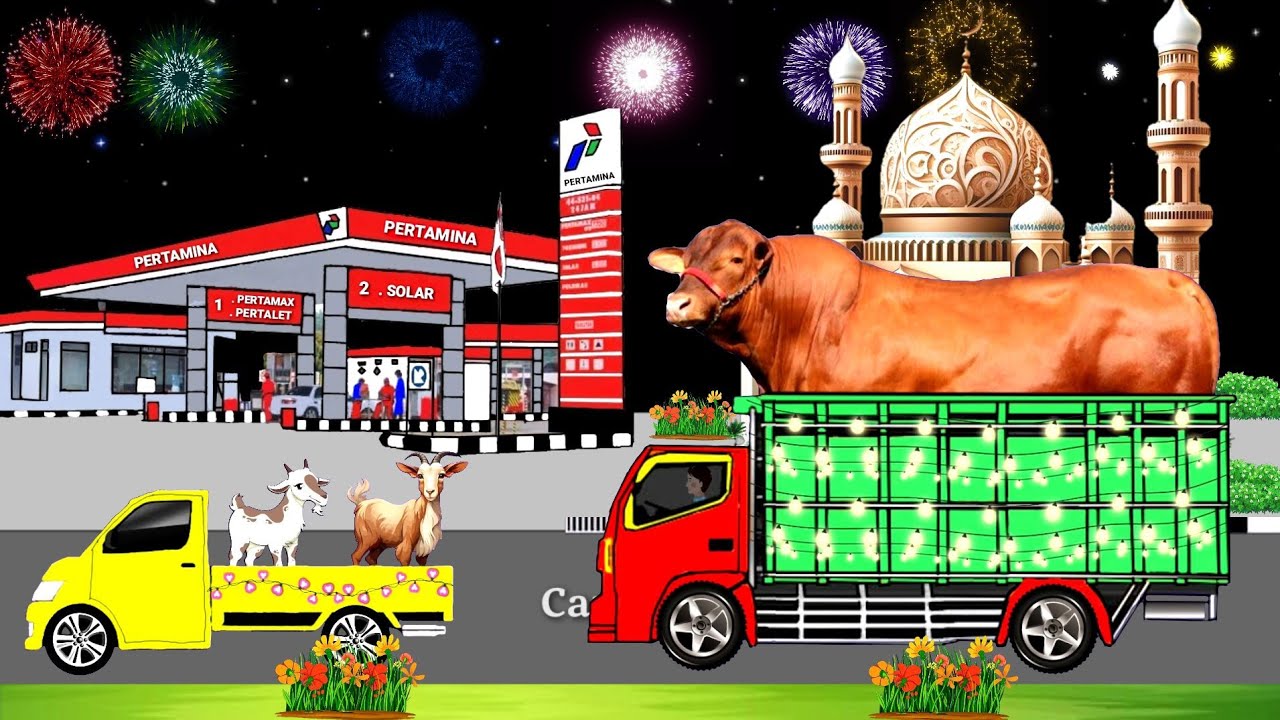 Wadidaw‼️Pawai Takbir Keliling Idul Adha Meriah,Ada Sapi Jumbo